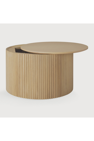 Round Storage Coffee Table | Ethnicraft Roller Max | Oroa.com