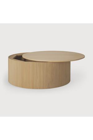 Round Storage Coffee Table | Ethnicraft Roller Max | Oroa.com