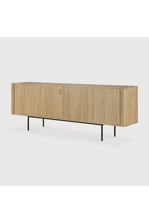 Sliding Door Oak Sideboard | Ethnicraft Roller Max | Oroa.com