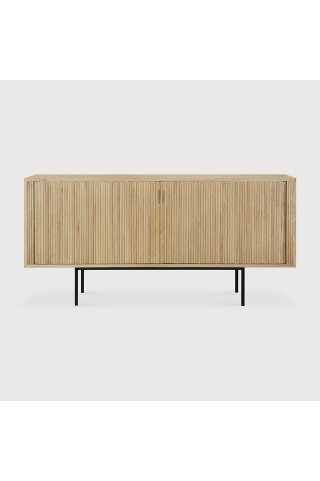 Sliding Door Oak Sideboard | Ethnicraft Roller Max | Oroa.com