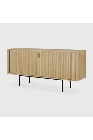 Sliding Door Oak Sideboard | Ethnicraft Roller Max | Oroa.com