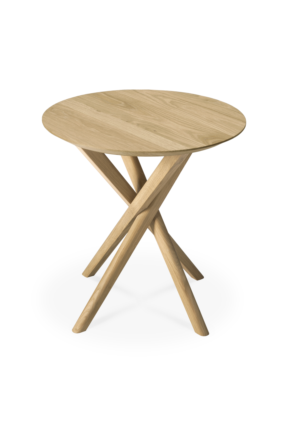 Round Cross Leg Side Table | Ethnicraft Mikado | OROA.com