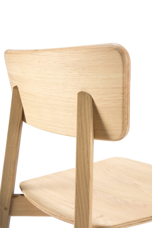 Oak Minimalist Dining Chair | Ethnicraft Casale | Oroa.com