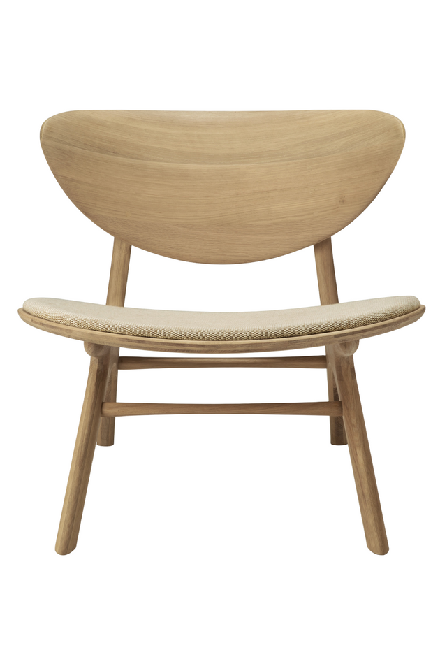 Upholstered Curved Lounge Chair | Ethnicraft Eye | Oroa.com