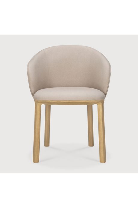 Upholstered Oak Dining Chair | Ethnicraft Unda | Oroa.com