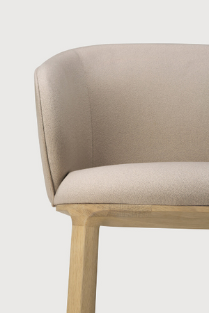 Upholstered Oak Dining Chair | Ethnicraft Unda | Oroa.com