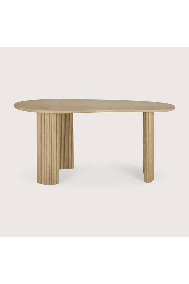 Curved Oak Desk | Ethnicraft Boomerang | Oroa.com