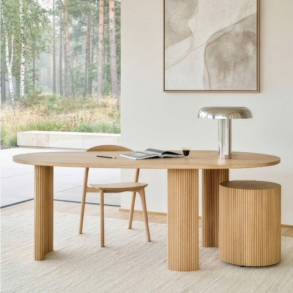   Curved Oak Desk | Oroa.com