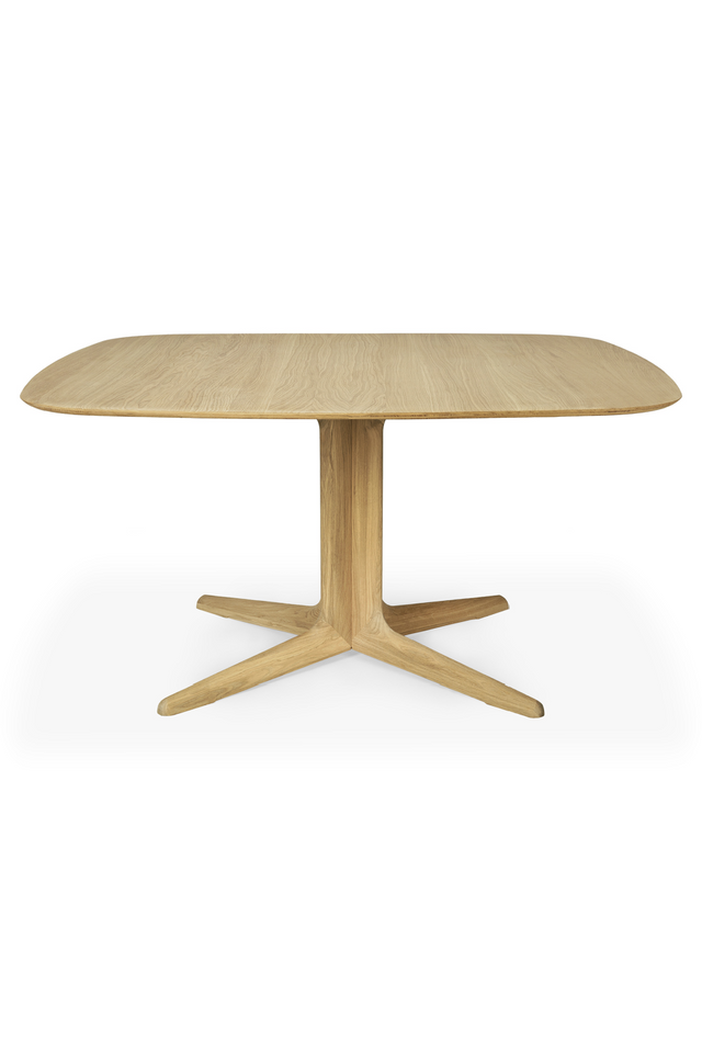 Central-Footed Oak Dining Table | Ethnicraft Corto | Oroa.com