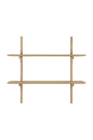 Curved Wood Wall Shelf | Ethnicraft PI | OROA.com