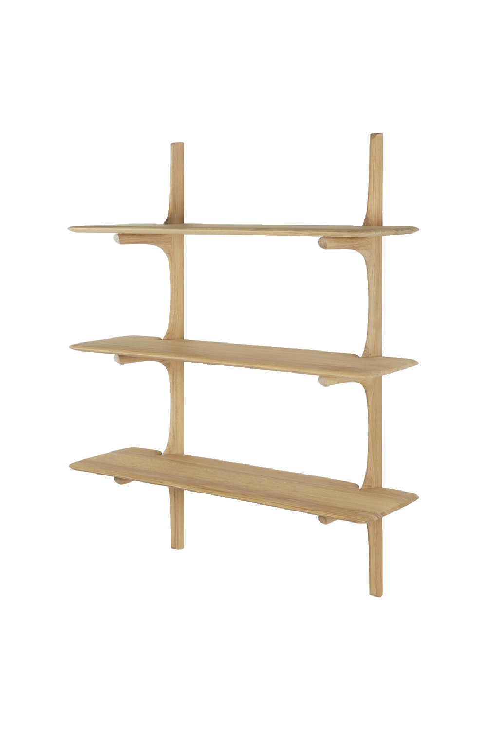 Curved Wood Wall Shelf | Ethnicraft PI | Oroatrade.com