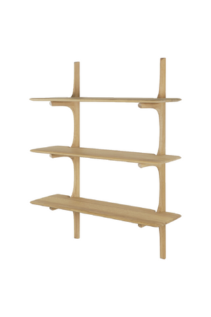 Curved Wood Wall Shelf | Ethnicraft PI | OROA.com
