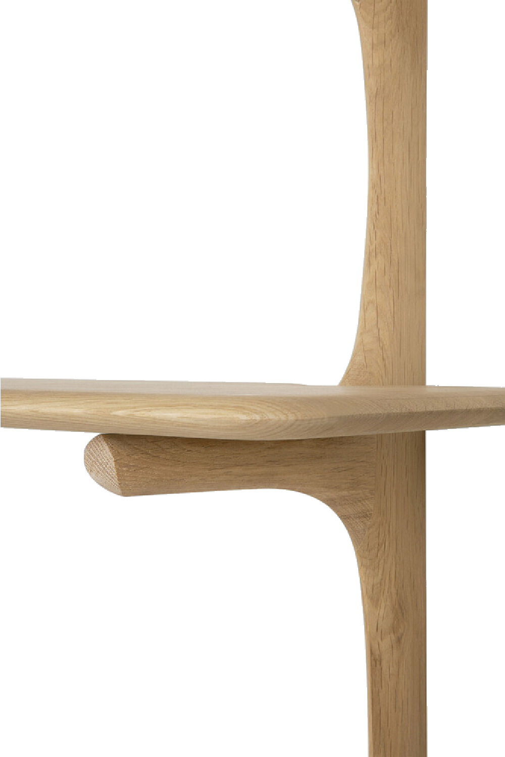 Curved Wood Wall Shelf | Ethnicraft PI | OROA.com