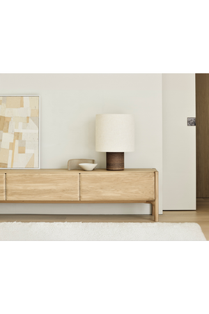 Curved Wood TV Cupboard | Ethnicraft PI | Oroa.com