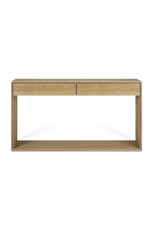 Oak 2-Drawer Console Table | Ethnicraft Nordic | OROA.com