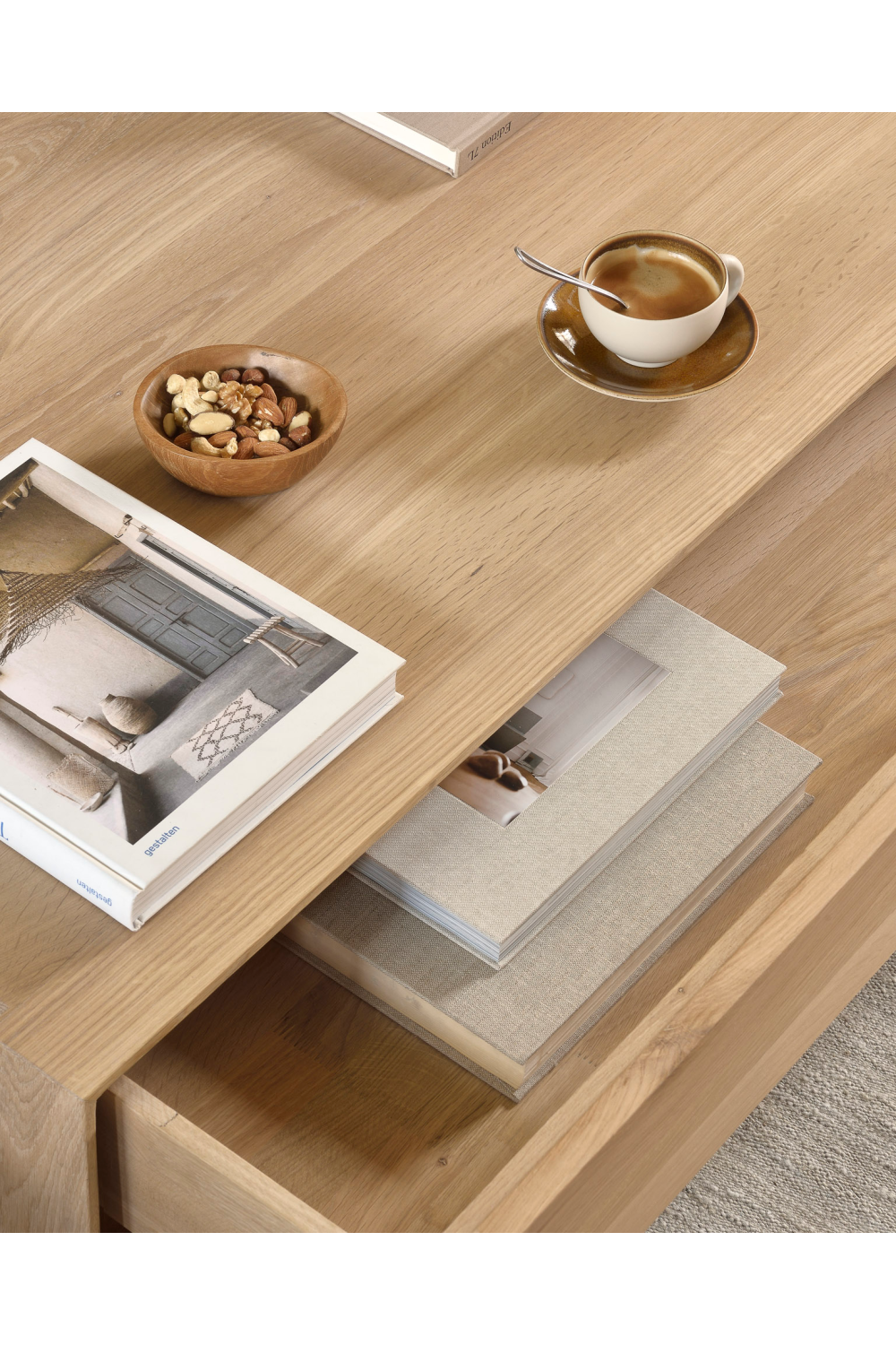 Oak 1-Drawer Coffee Table | Ethnicraft Nordic | Oroa.com