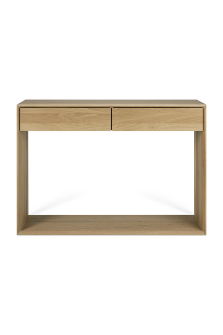 Oak 2-Drawer Console Table | Ethnicraft Nordic | OROA.com