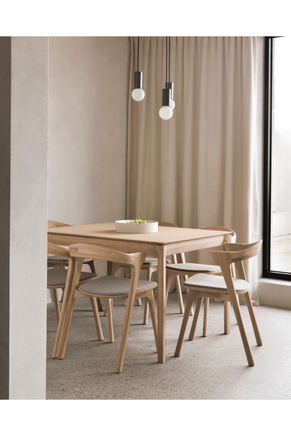 Cushioned Scandinavian Dining Chair | Ethnicraft Bok | Oroa.com