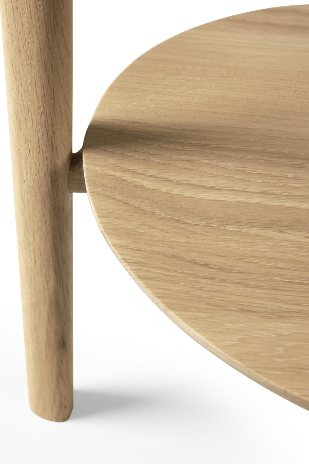 Circular Tiered Oak Side Table | Ethnicraft Bok | Oroa.com