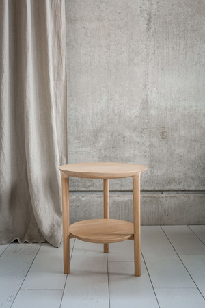 Circular Tiered Oak Side Table | Ethnicraft Bok | Oroa.com