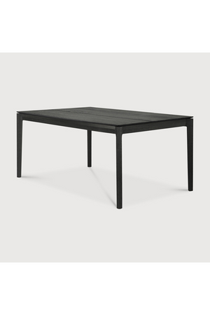 Extendable Black Oak Dining Table | Ethnicraft Bok | Oroa.com