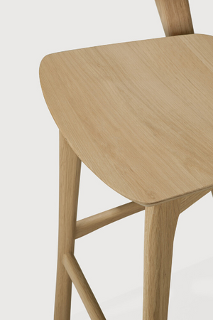 Curved Oak Counter Stool | Ethnicraft Bok | Oroa.com