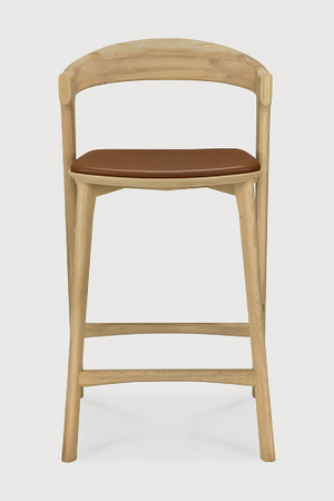 Curved Oak Counter Stool | Ethnicraft Bok | Oroa.com