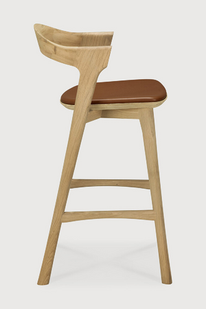 Curved Oak Counter Stool | Ethnicraft Bok | Oroa.com