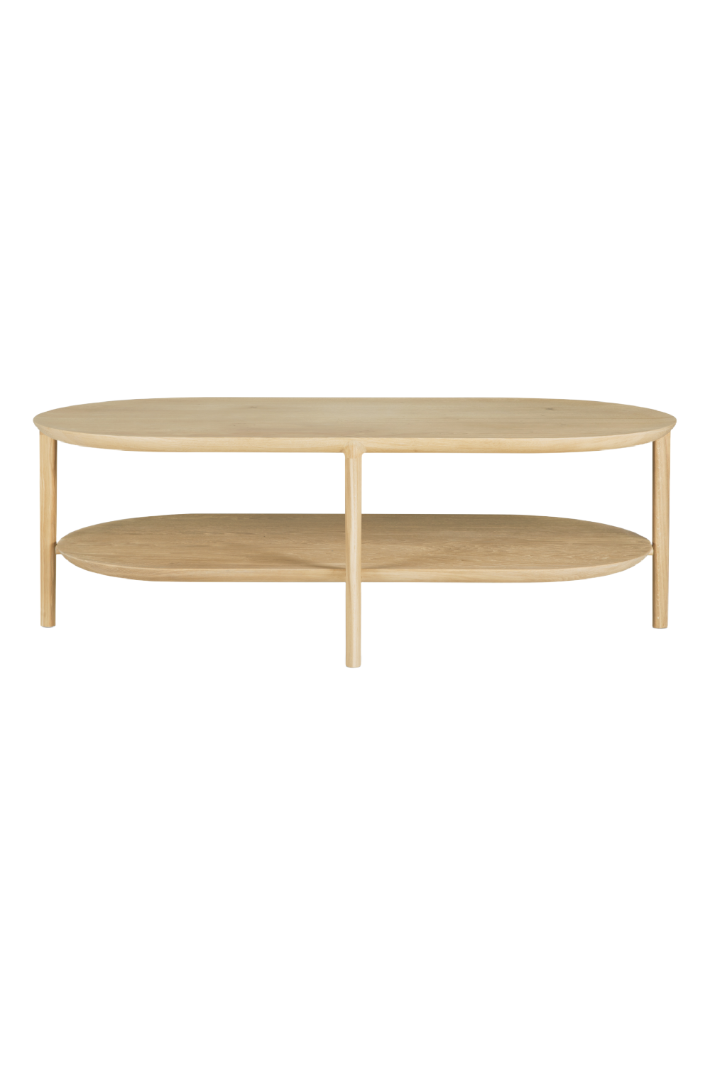 Solid Oak Oval Coffee Table | Ethnicraft Bok | Oroa.com