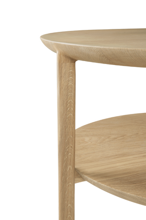 Solid Oak Oval Coffee Table | Ethnicraft Bok | Oroa.com