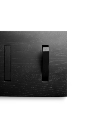 Black Solid Oak Wall Hanger | Ethnicraft Utilitile | Oroa.com