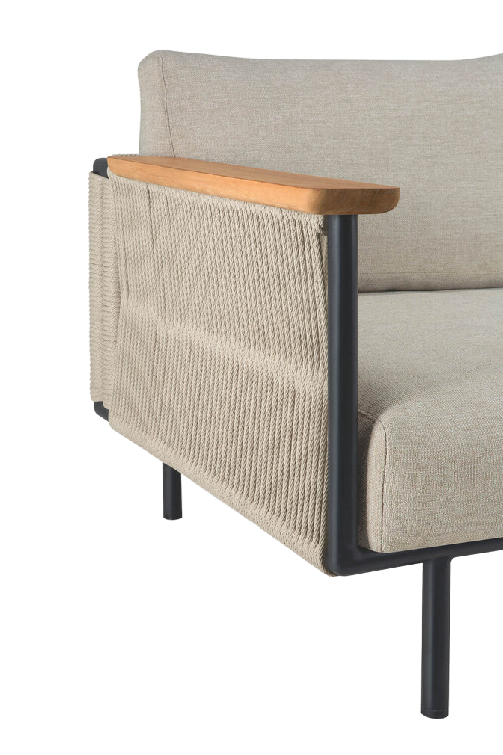 Woven Corn Arm Outdoor Sofa | Ethnicraft Corbey | Oroa.com