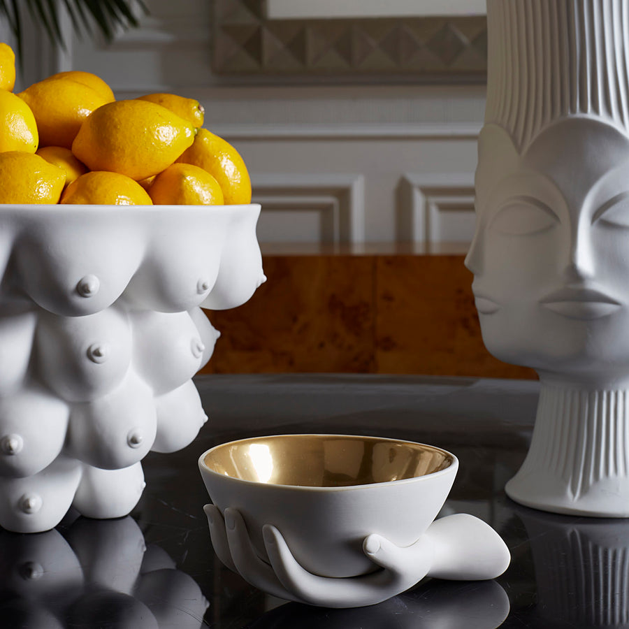 Porcelain Hand Accent Bowl | Jonathan Adler Eve | Oroa.com