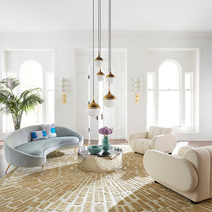 Glass Top Drum Coffee Table | Jonathan Adler Alphaville | Oroa.com