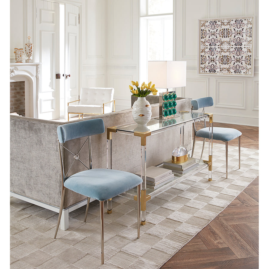 Clear Acrylic Framed Console | Jonathan Adler Jacques | Oroa.com