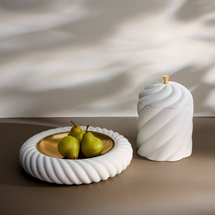 Unglazed Porcelain Lidded Box | Jonathan Adler Geneva | Oroa.com