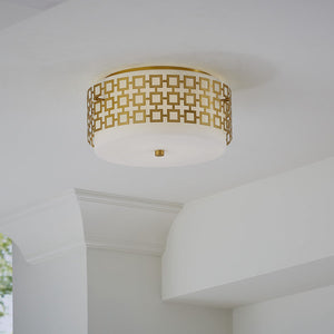 Laser-Cut Metal Framed Ceiling Lamp | Jonathan Adler Parker | Oroa.com