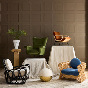 Green Velvet Lounge Chair | Jonathan Adler Pierre | Oroa.com