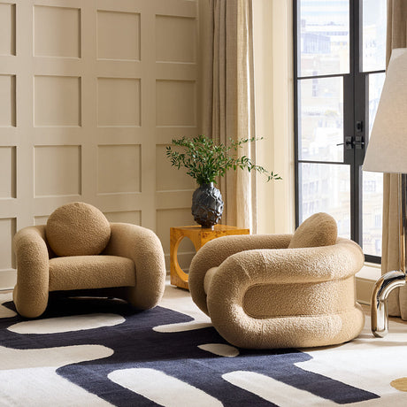 Tubular Framed Upholstered Lounge Chair | Jonathan Adler | Oroa.com