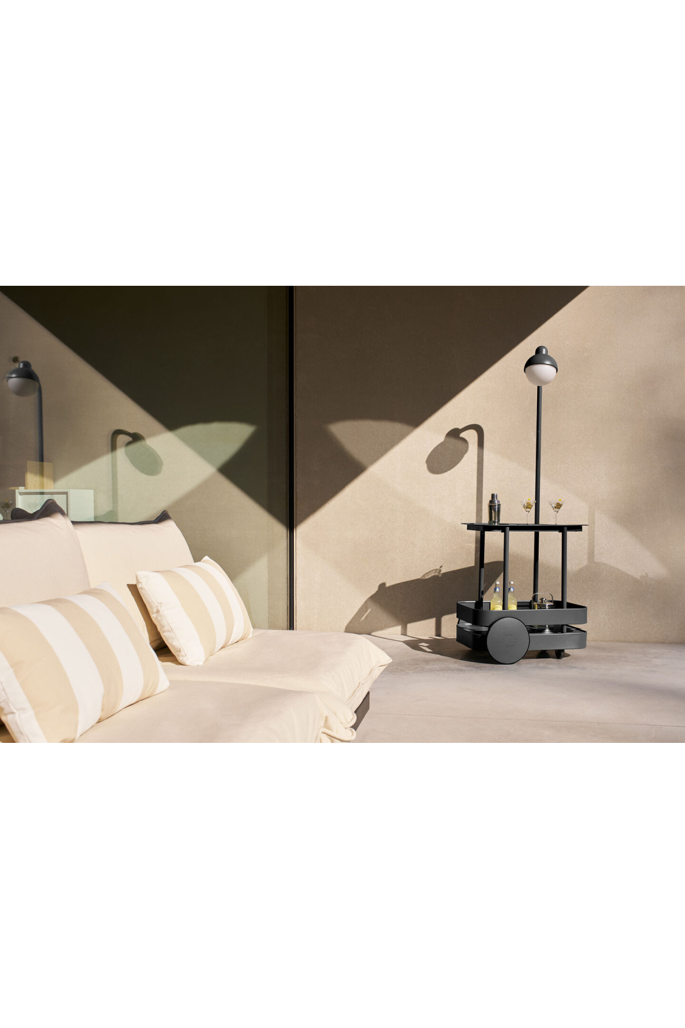 Outdoor Lighted Bar Cart | Fatboy Jolly Trolley | OROA.com