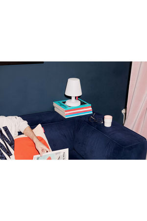 White Minimalist Table Lamp | Fatboy Edison The Petit | OROA.com