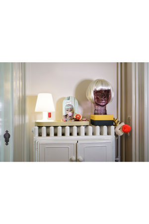 White Minimalist Table Lamp | Fatboy Edison The Petit | OROA.com