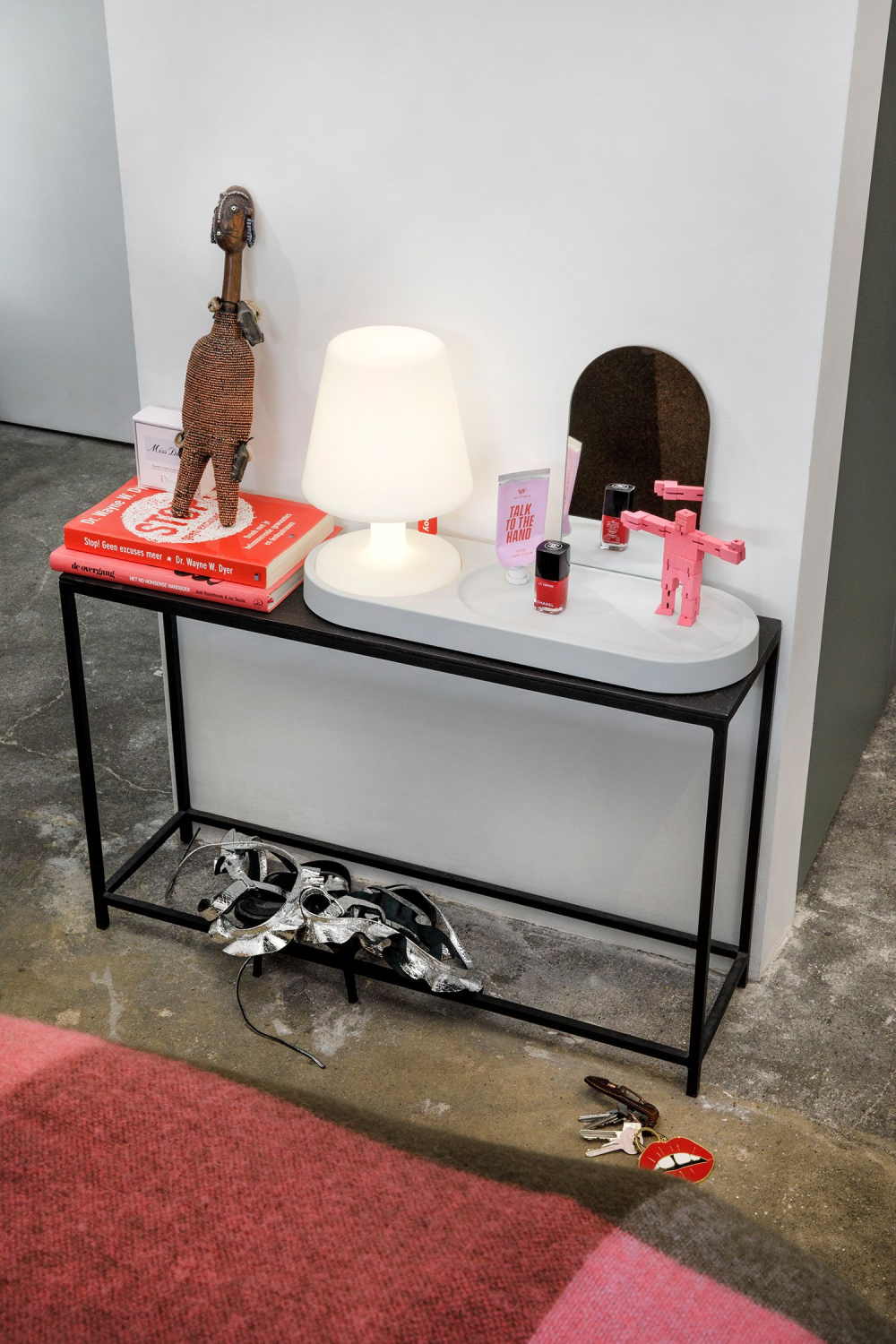 White Minimalist Table Lamp | Fatboy Edison The Petit | OROA.com