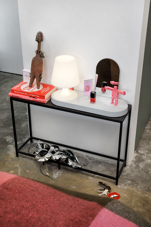 White Minimalist Table Lamp | Fatboy Edison The Petit | OROA.com