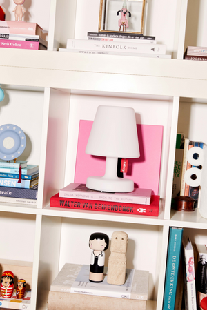 White Minimalist Table Lamp | Fatboy Edison The Petit | OROA.com
