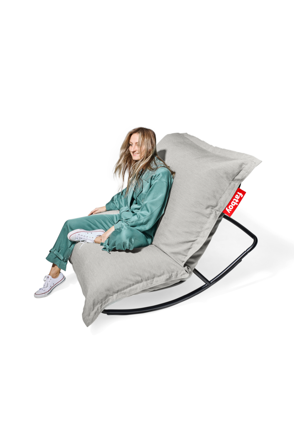 Outdoor Bean Bag With Rocking Chair | Fatboy Original + Rock 'n Roll | OROA.com