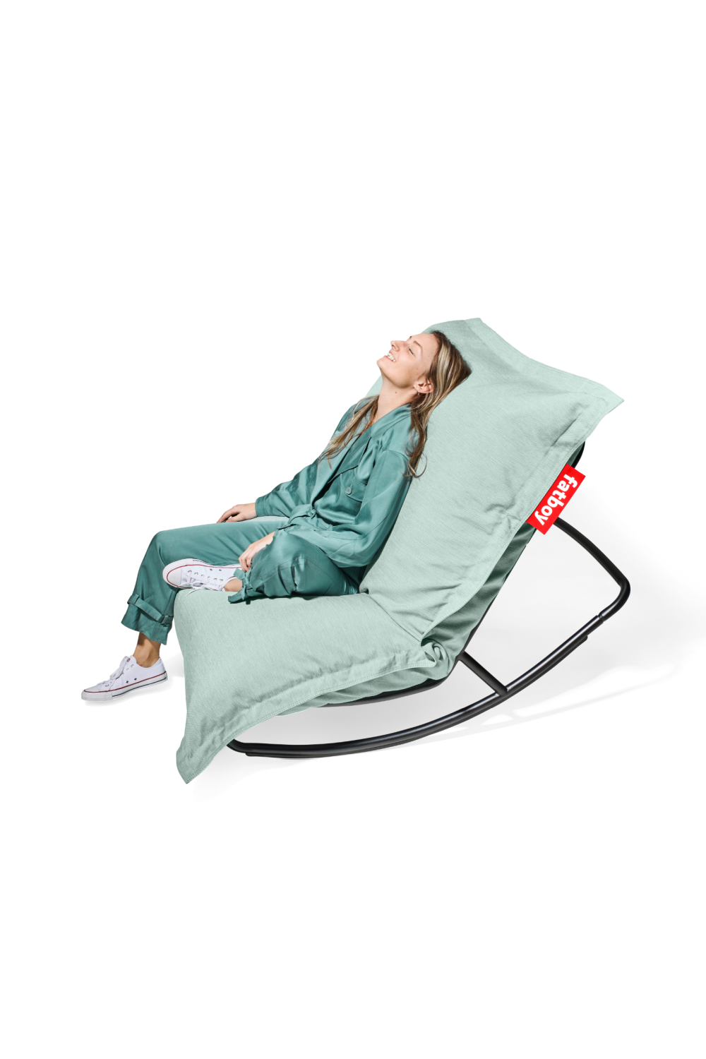 Outdoor Bean Bag With Rocking Chair | Fatboy Original + Rock 'n Roll | OROA.com