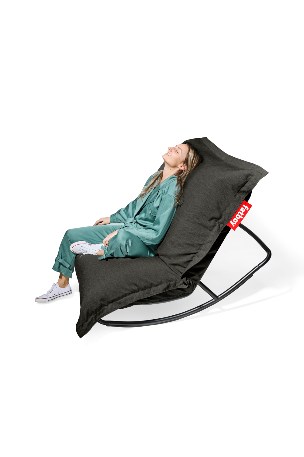 Outdoor Bean Bag With Rocking Chair | Fatboy Original + Rock 'n Roll | OROA.com