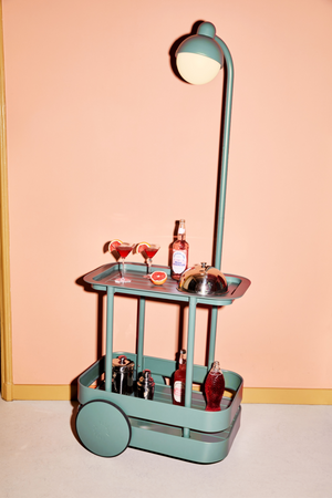 Outdoor Lighted Bar Cart | Fatboy Jolly Trolley | OROA.com
