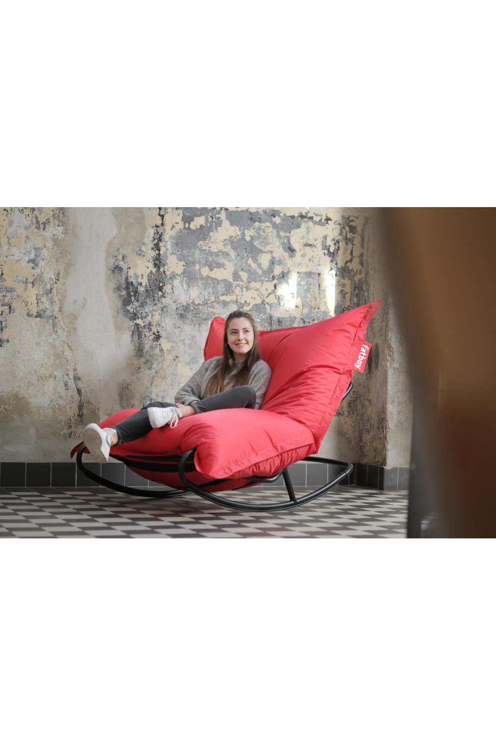 Multifunctional Bean Bag With Rocking Chair | Fatboy Original + Rock 'n Roll  | OROA.com